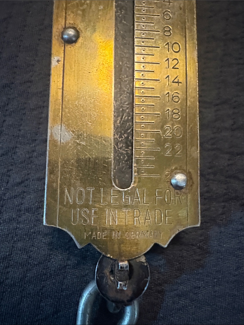 Vintage Brass Hanging Scale by Hoppe , works well - Picture 3 of 4